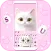 Cute White Cat Themes