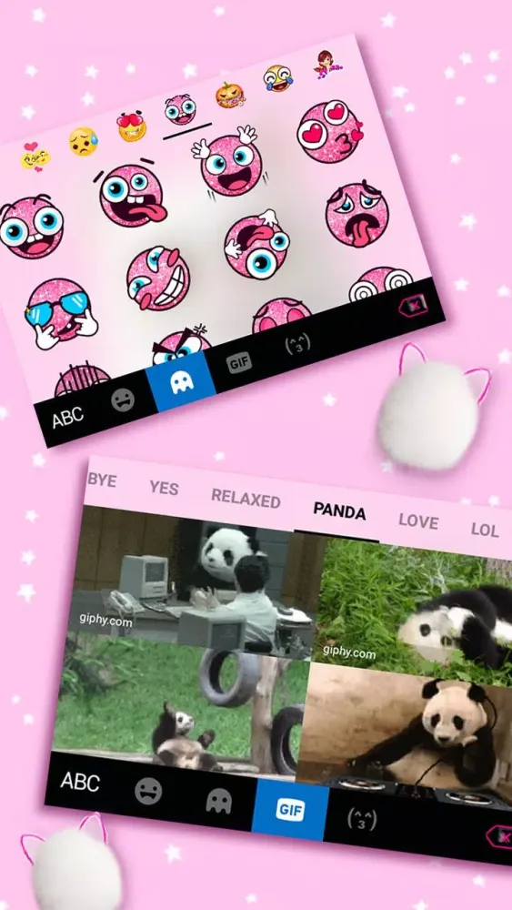 Ảnh chụp màn hình của Cute White Cat Themes