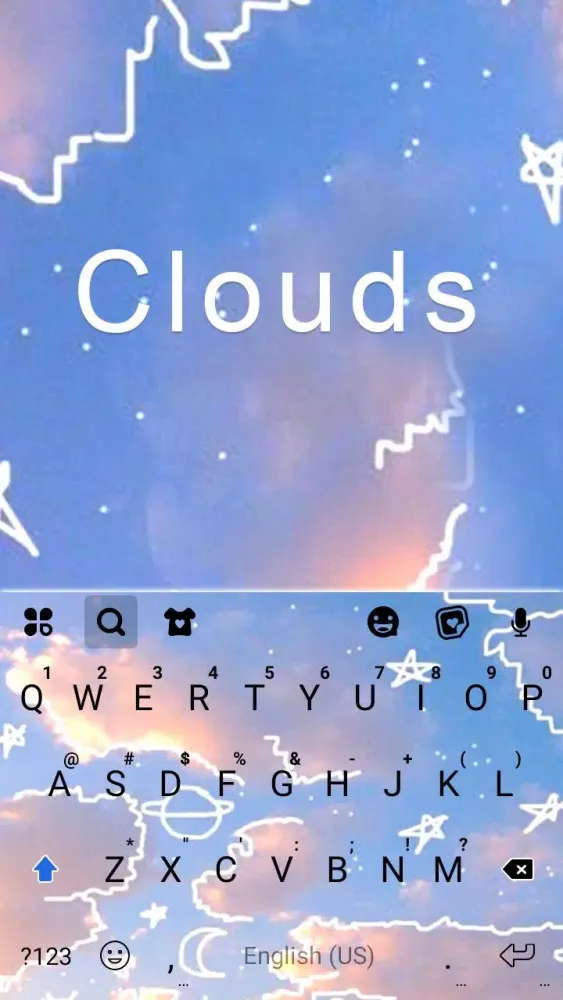 Doodle Blue Sky Theme Screenshots