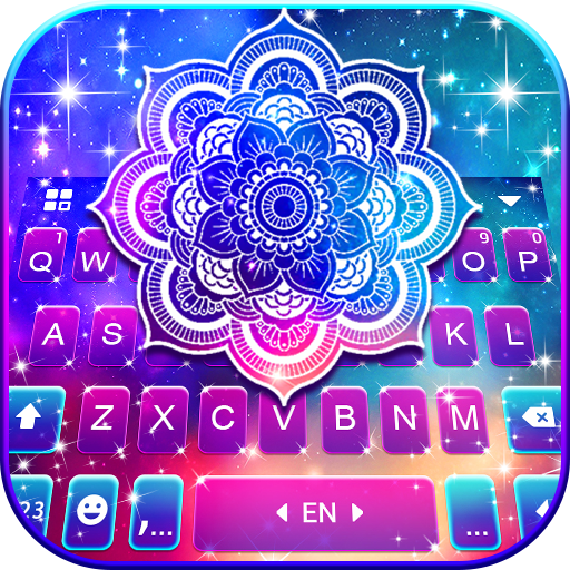 Galaxy Mandala Keyboard Backgr