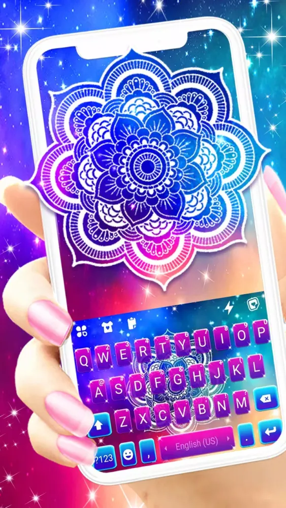 Galaxy Mandala Keyboard Backgr應用截圖