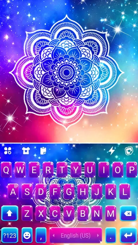 Galaxy Mandala Keyboard Backgr應用截圖