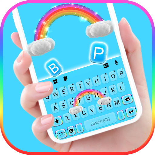 Glitter Rainbow Live Keyboard