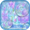 Icy Crystal Purple Flora Keybo