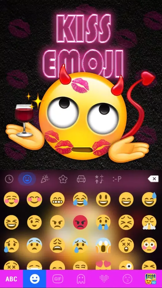 Tangkapan layar kissemoji