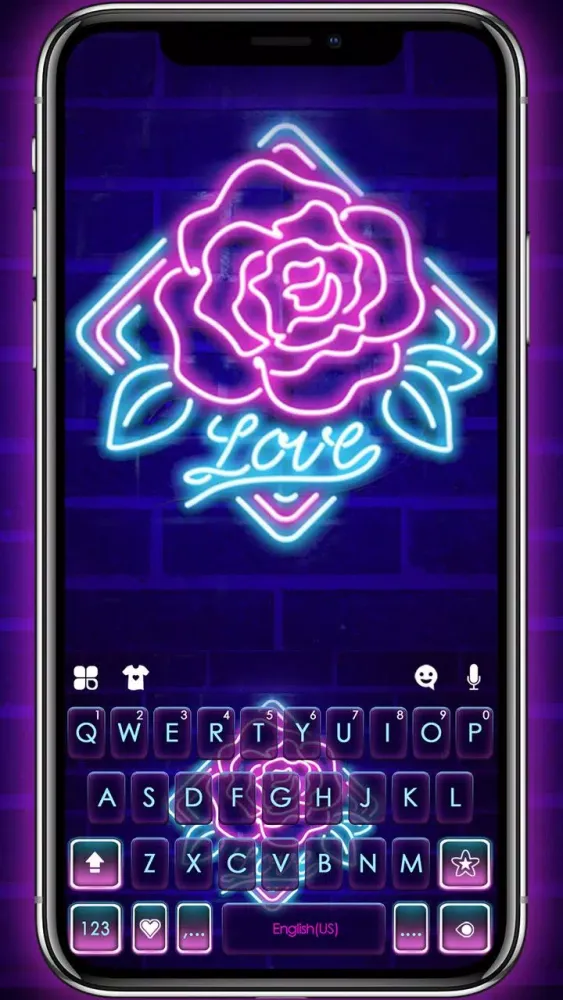 Neon Rose Love स्क्रीनशॉट
