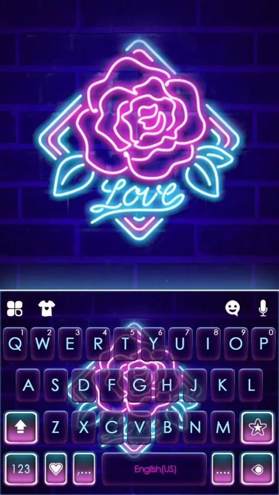 Neon Rose Love स्क्रीनशॉट