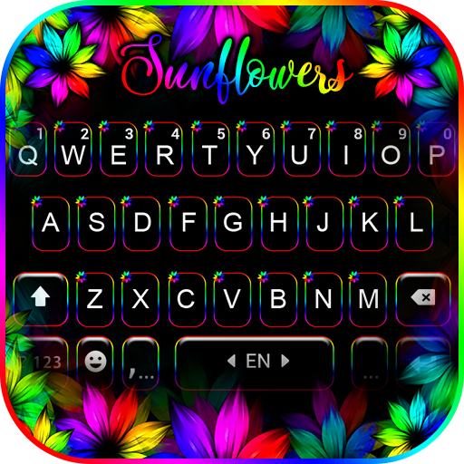 Neon Sunflowers