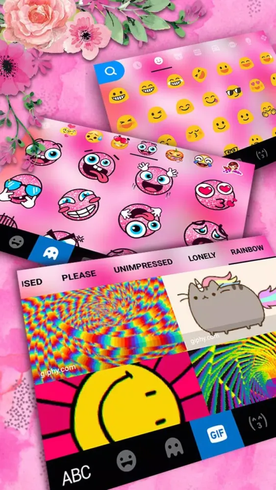 ภาพหน้าจอของ Paint Brush Love Rose Keyboard