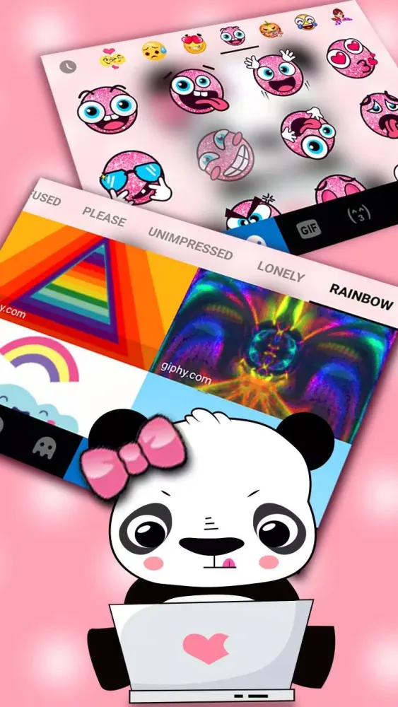 Pink Panda Theme應用截圖