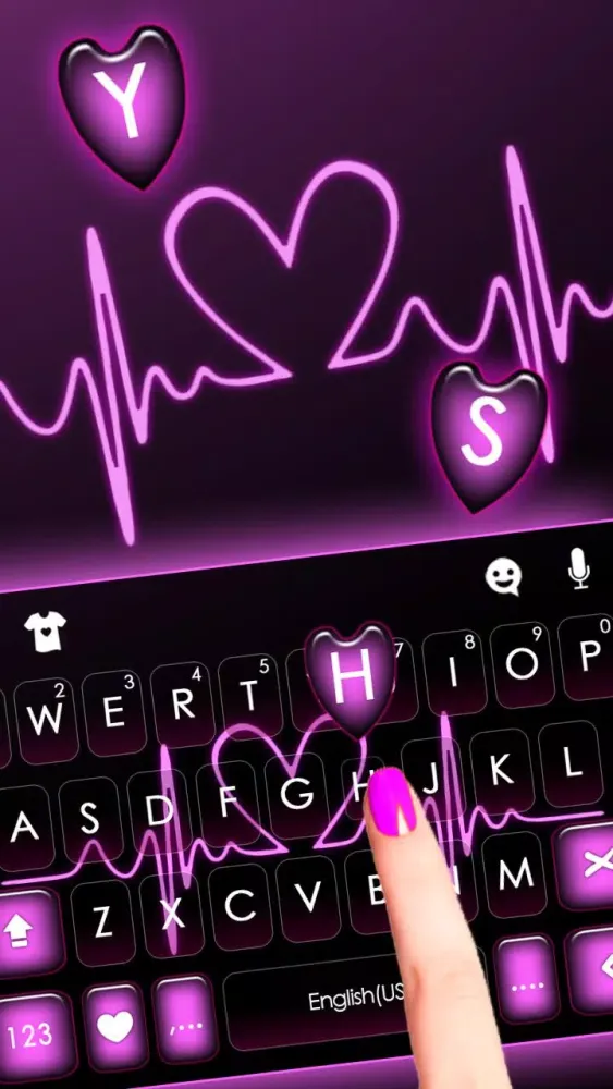 Pink RGB Heart Theme Screenshots