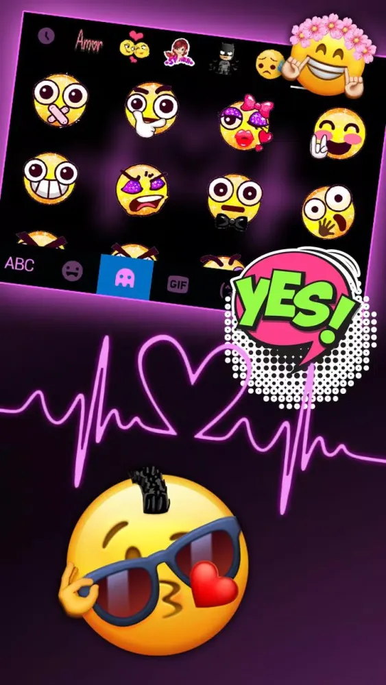 Pink RGB Heart Theme Screenshots