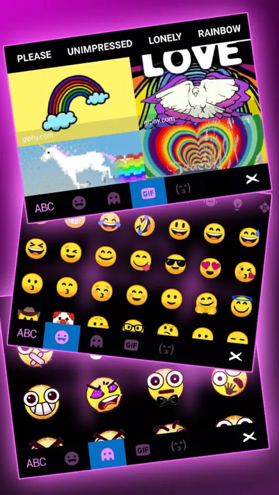 Pink RGB Heart Theme Screenshots