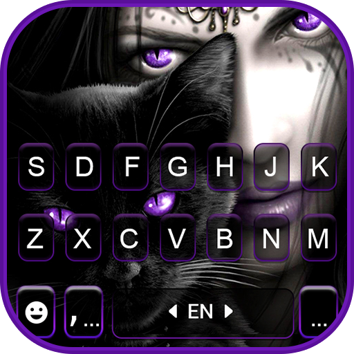 Purple Cat Witch