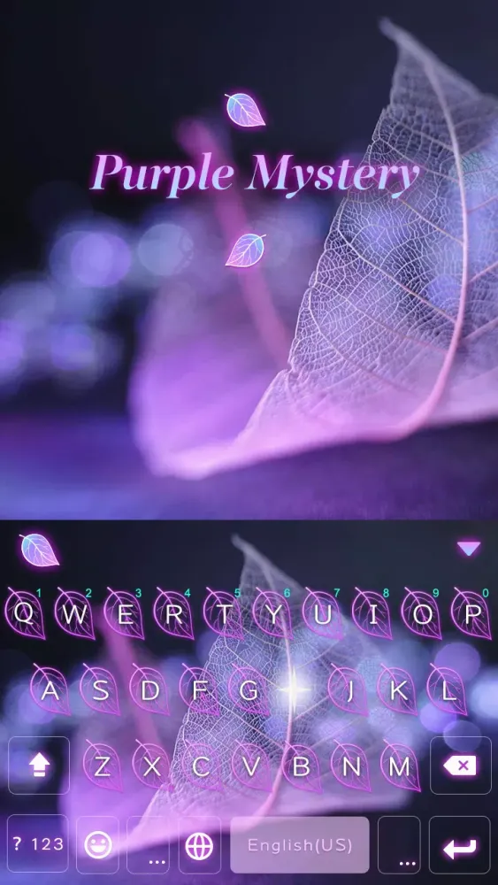 Purple Mystery Emoji Keyboard Screenshots