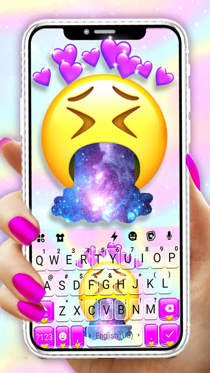 Rainbow Hearts Emoji Keyboardscreenshot dell'app1