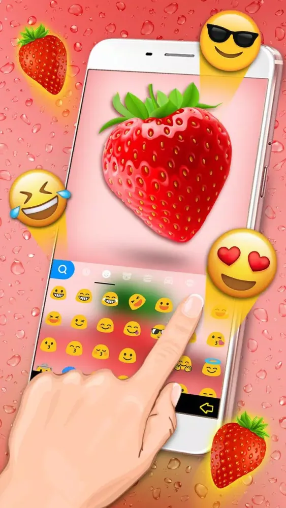 Strawberry Drops Theme应用截图