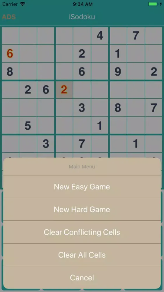 iSodoku Ekran Görüntüleri