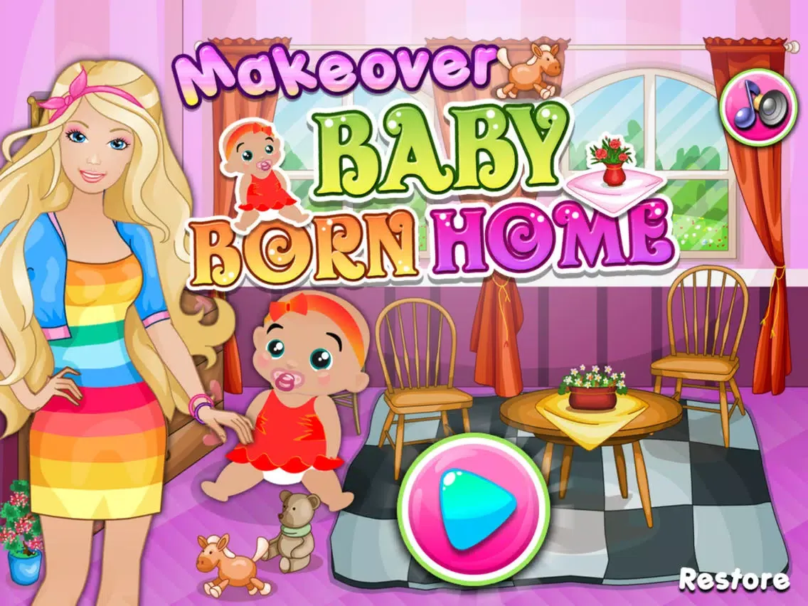 Makeover New Born Baby House -kids game iPad  Ekran Görüntüleri