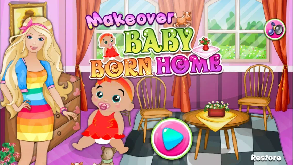 Makeover New Born Baby House -kids game Ekran Görüntüleri