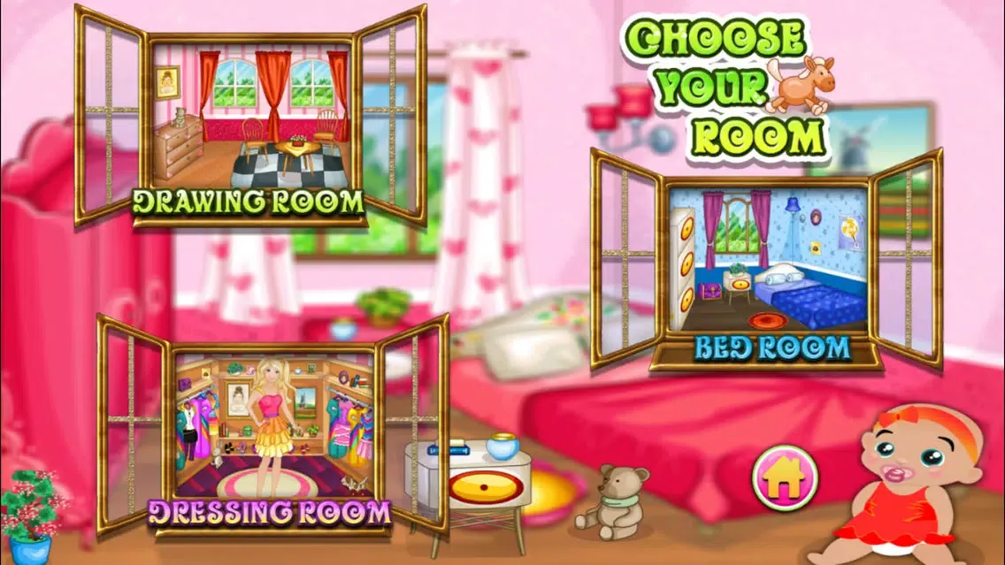 Makeover New Born Baby House -kids game Ekran Görüntüleri