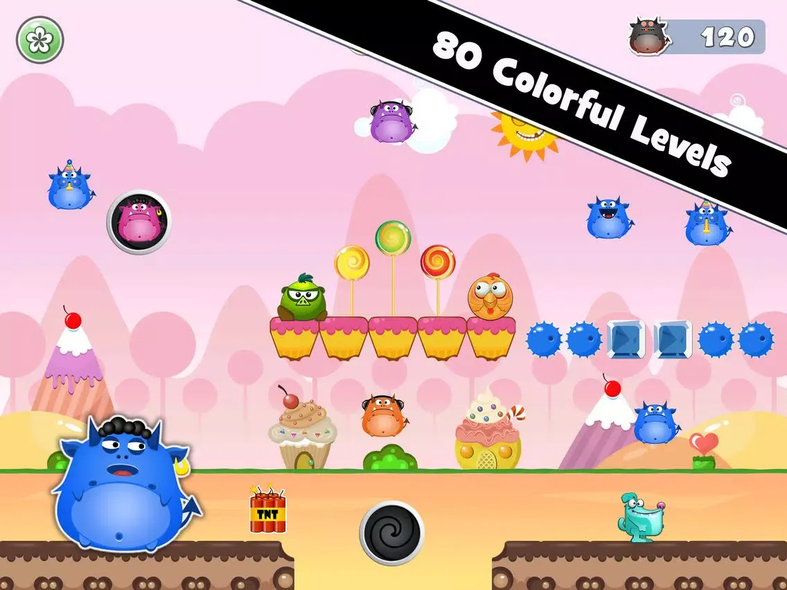Capturas de tela do ChikaBoom HD - Drop Chicken Bomb, Boom Angry Monster, Cute Physics Puzzle for Christmas iPad 