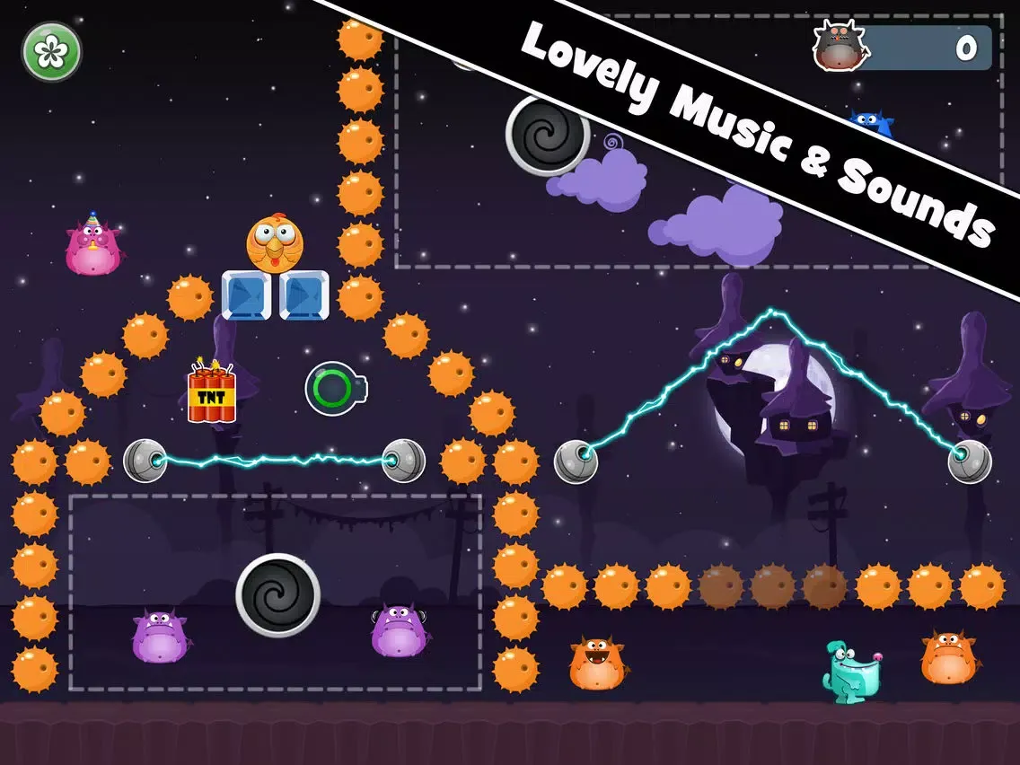 Capturas de tela do ChikaBoom HD - Drop Chicken Bomb, Boom Angry Monster, Cute Physics Puzzle for Christmas iPad 