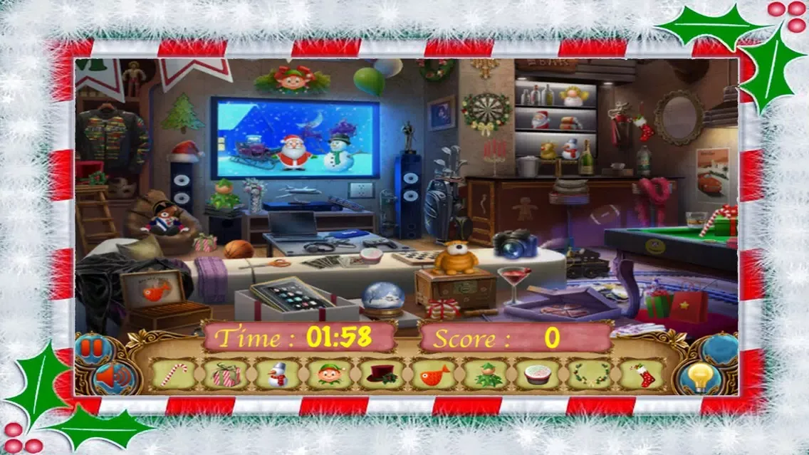 Tangkapan skrin Christmas Santa Puzzle