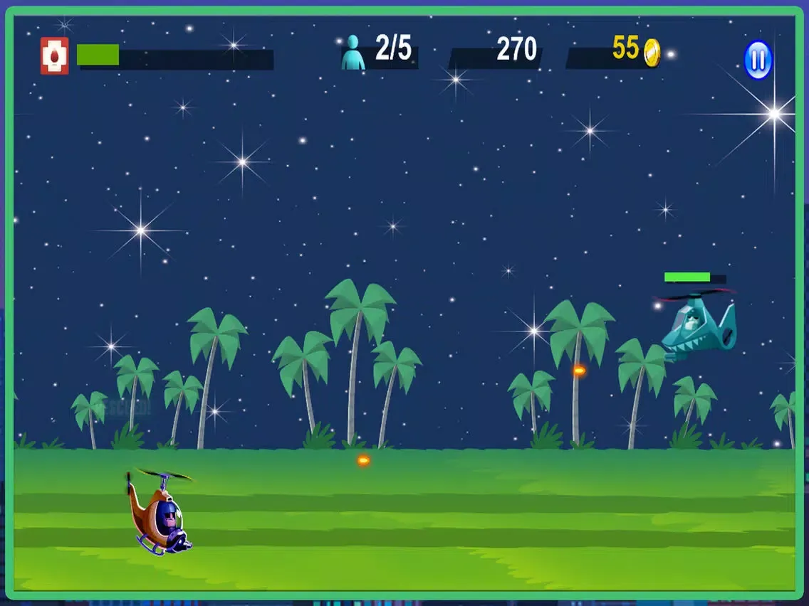 ภาพหน้าจอของ The Helicopter Shooter iPad 