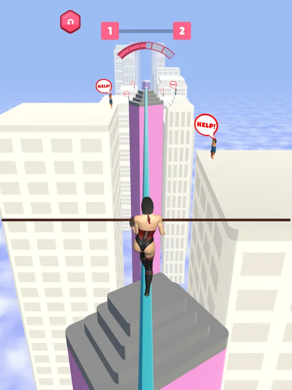 Tangkapan layar Balance Walker Run iPad 