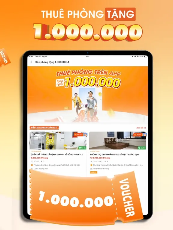 Ảnh chụp màn hình của Rencity: Thuê Phòng Trọ Căn Hộ iPad 