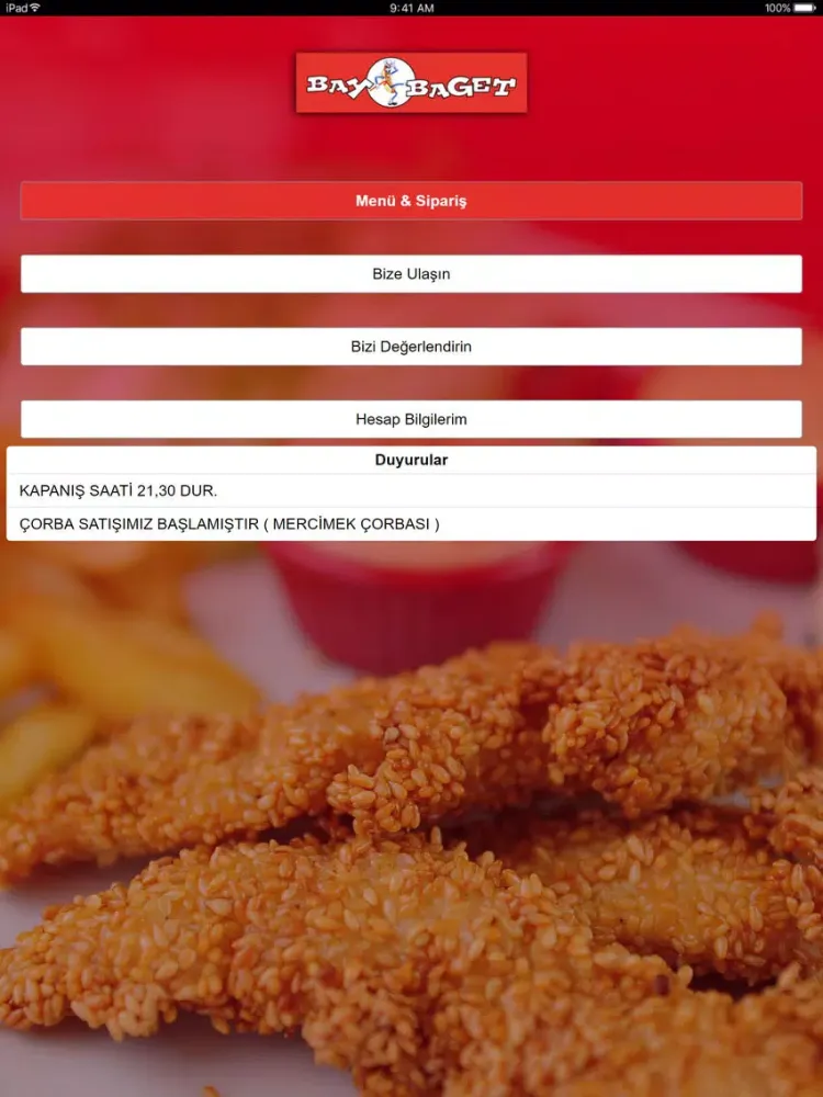 Zrzuty ekranu Bay Baget Sandwich iPad 