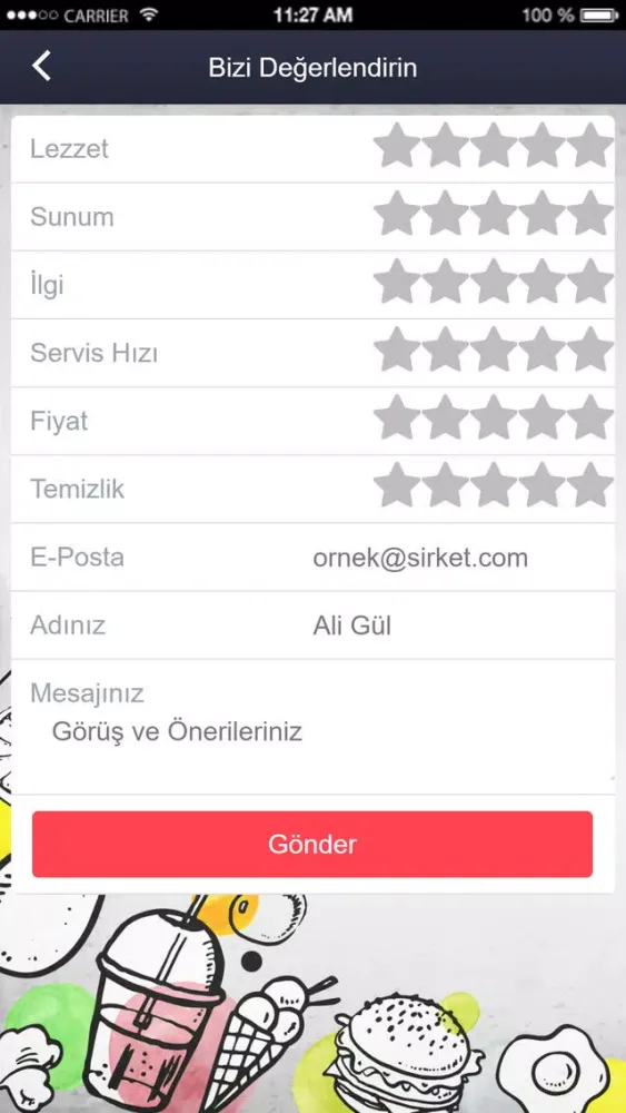 Скриншоты Bilkent Yemek