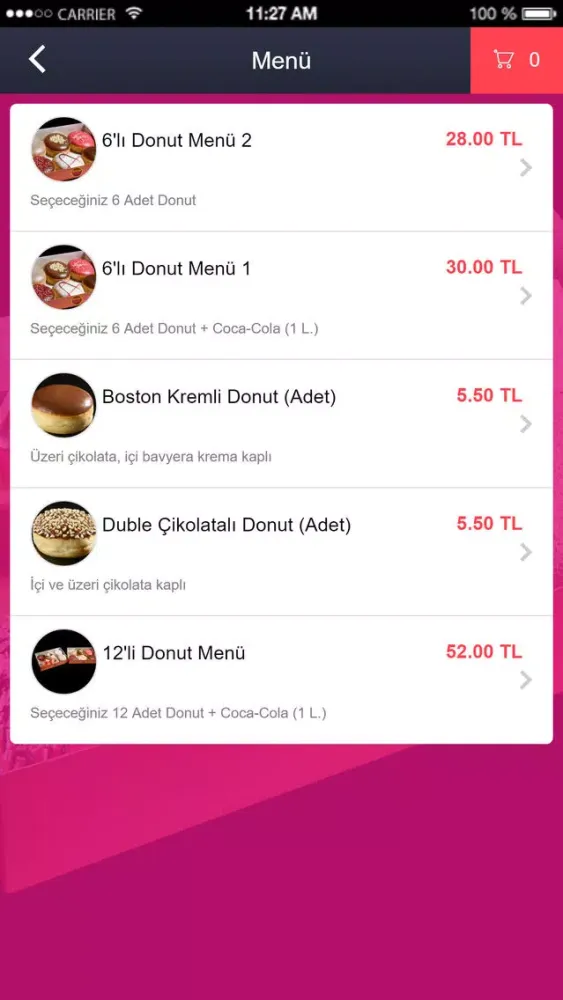 Ảnh chụp màn hình của Boston Donuts