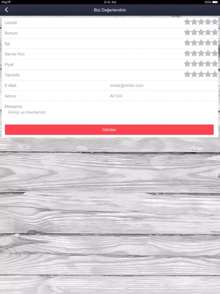 Burger 7 Çekmeköy iPad  سکرین شاٹس