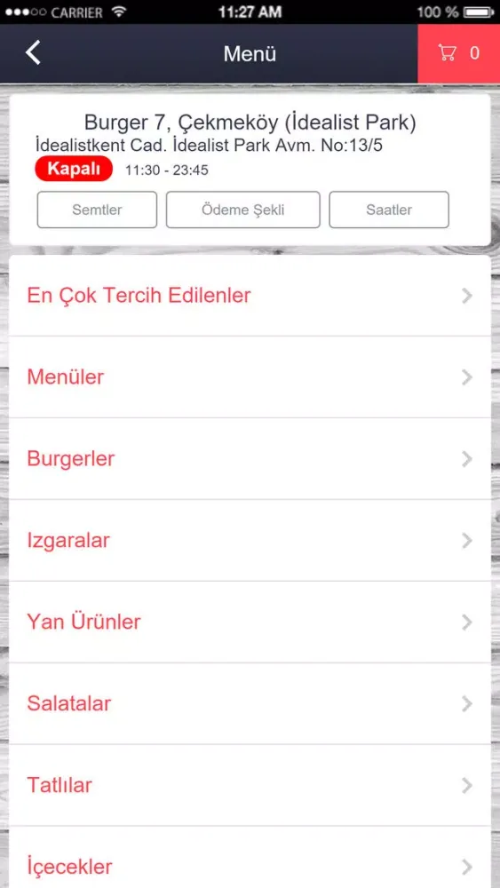 Burger 7 Çekmeköy سکرین شاٹس