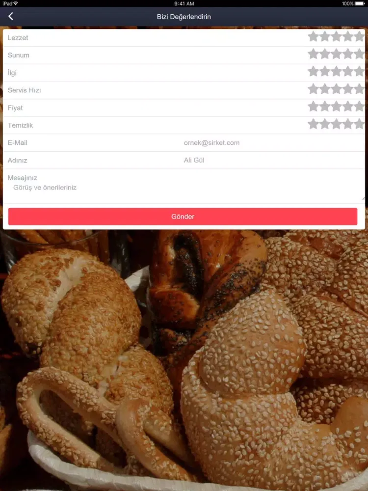 Captures d'écran de Derya Börek iPad 