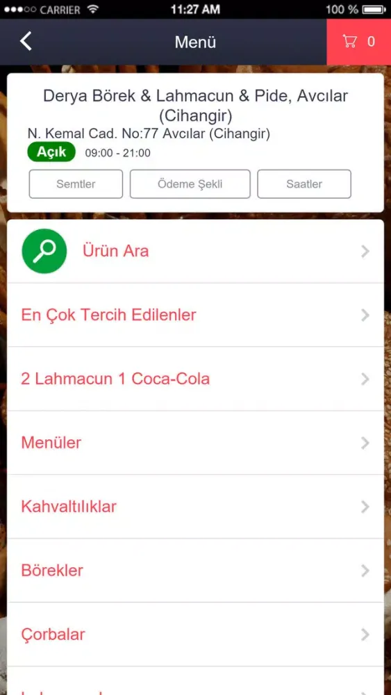 Captures d'écran de Derya Börek