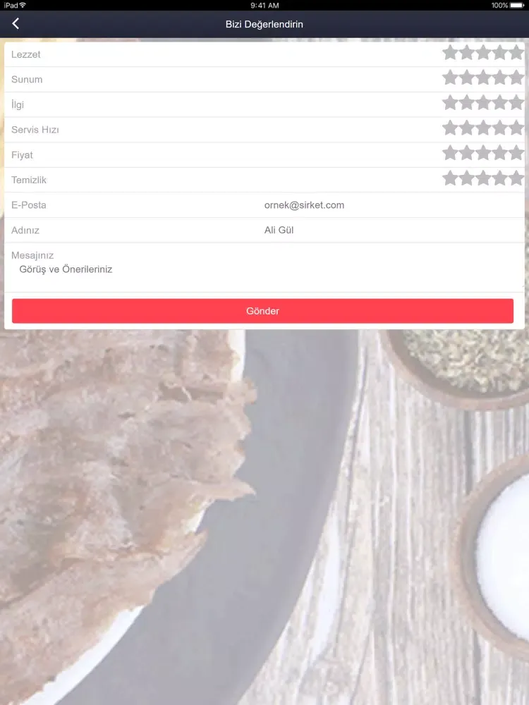 ภาพหน้าจอของ Dönerci Celal Usta iPad 