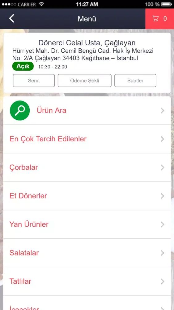 ภาพหน้าจอของ Dönerci Celal Usta