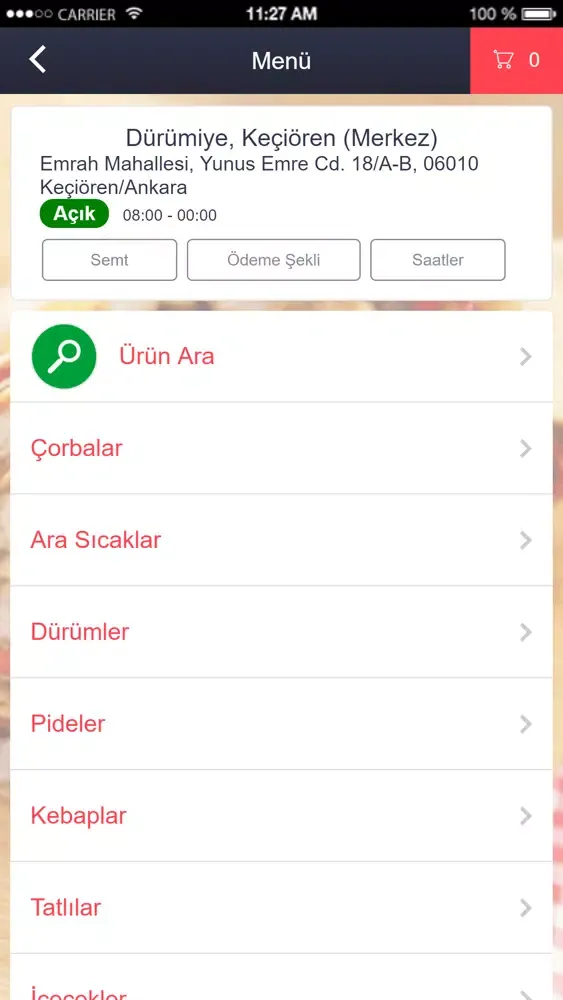 Tangkapan skrin Dürümiye