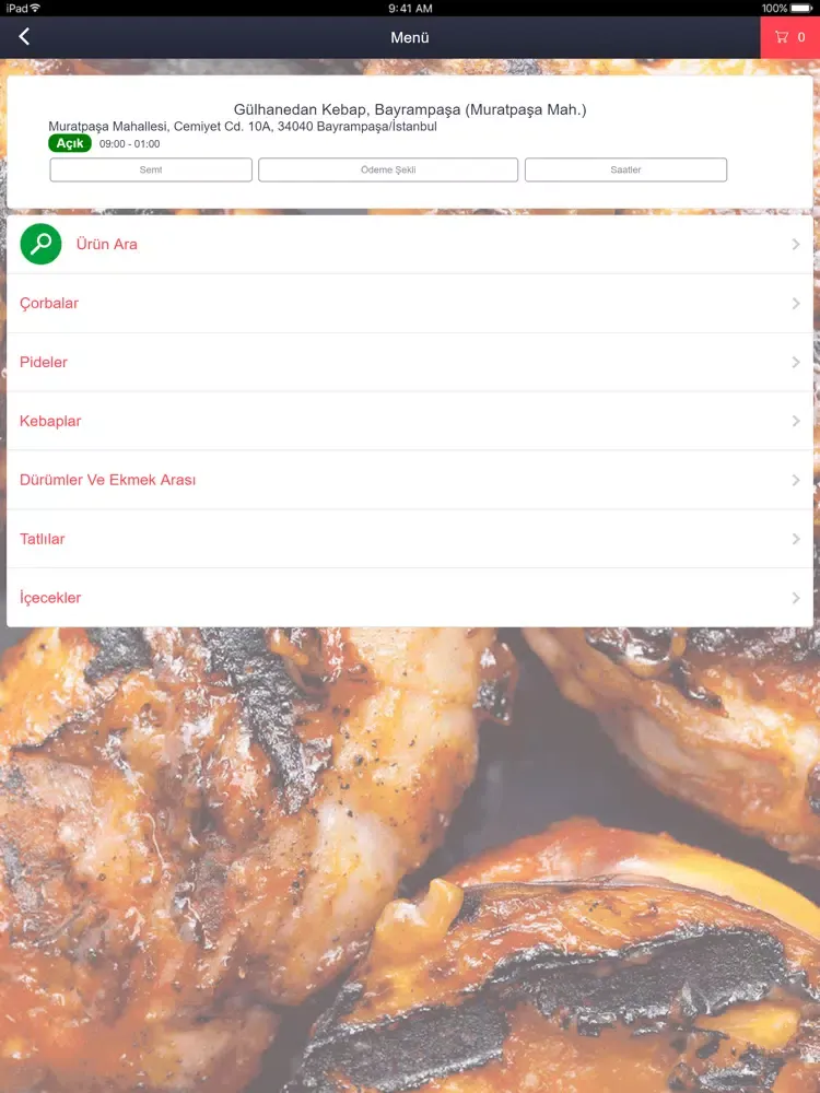 Gülhanedan Kebap iPad  স্ক্রিনশট