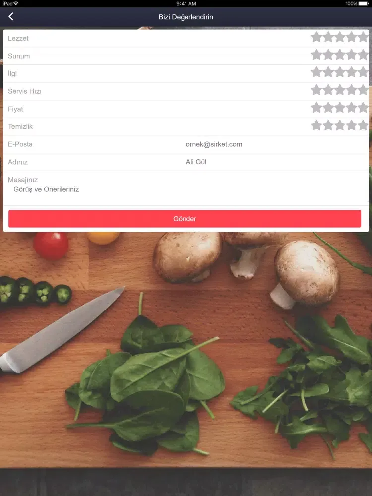 Ảnh chụp màn hình của Mutfak Ekspres iPad 