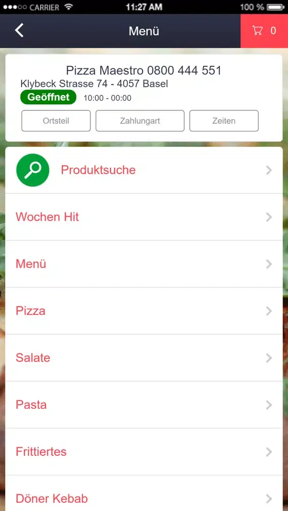Tangkapan layar Pizza Maestro
