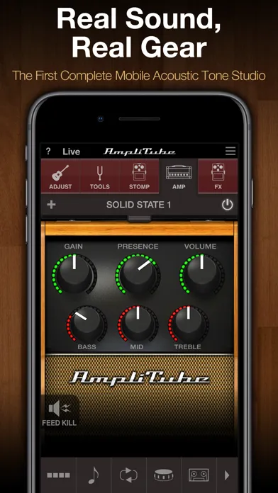 ภาพหน้าจอของ AmpliTube Acoustic