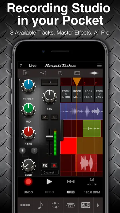 ภาพหน้าจอของ AmpliTube MESA/Boogie