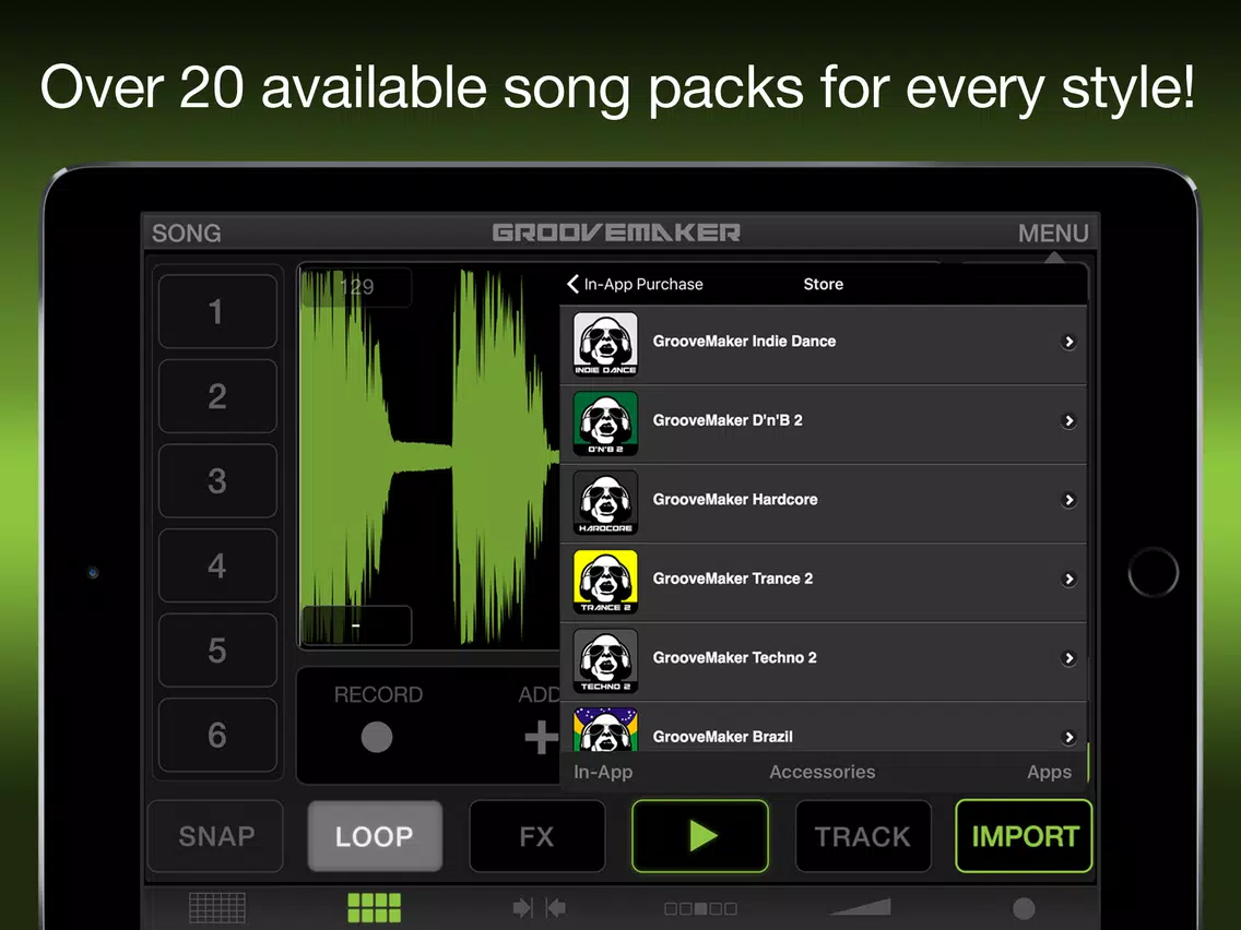 Capturas de pantalla de GrooveMaker 2 iPad 