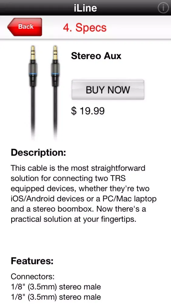 iLine Cable Kit Screenshots