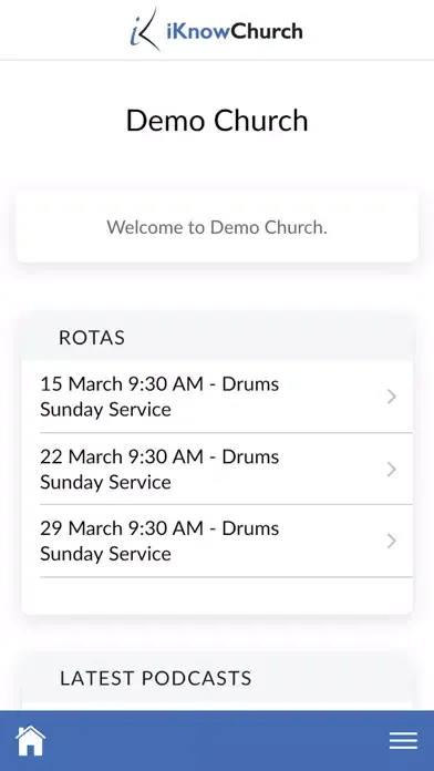 Capturas de pantalla de iKnow Church