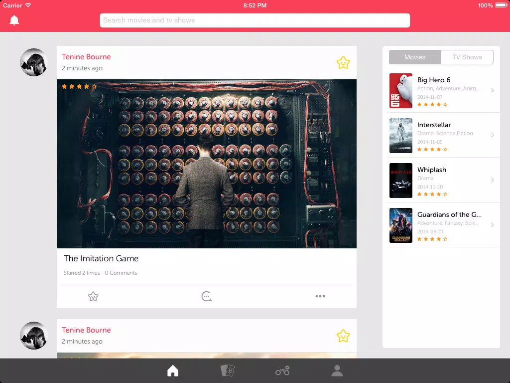 Wattmo - Discover movies to watch iPad 应用截图